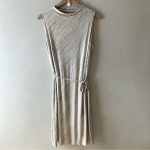 WHITE HOUSE BLACK MARKET Abstract Sleeveless Mock Neck Dress